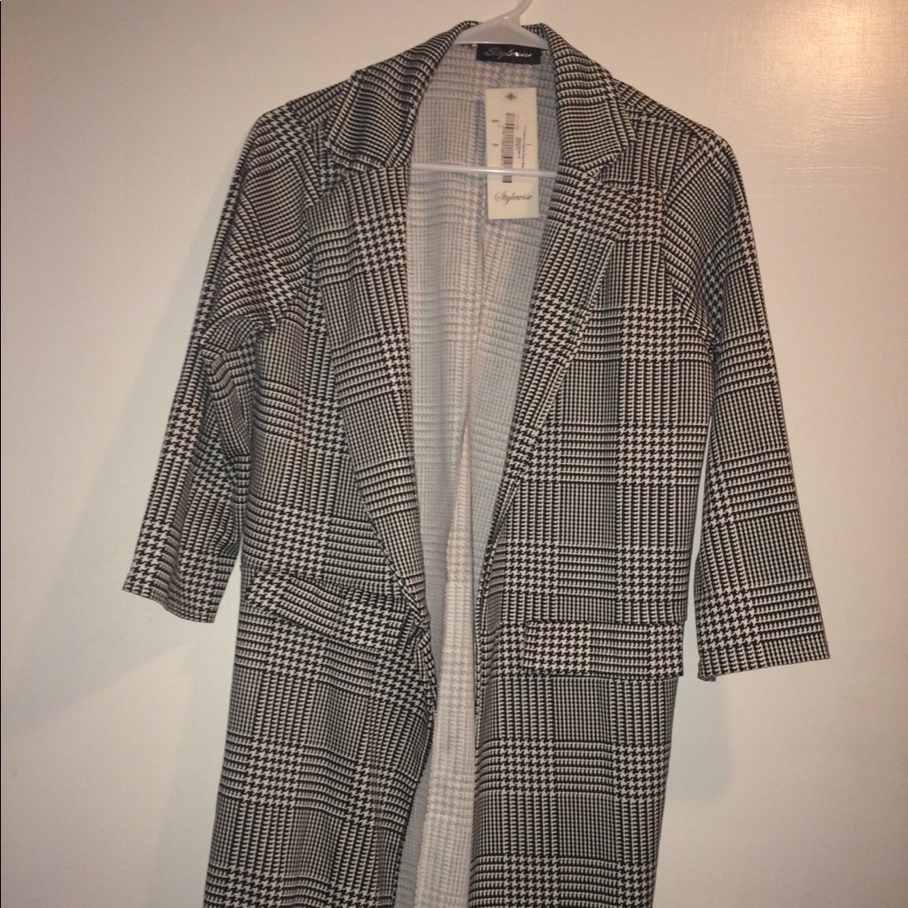 Houndstooth cardigan